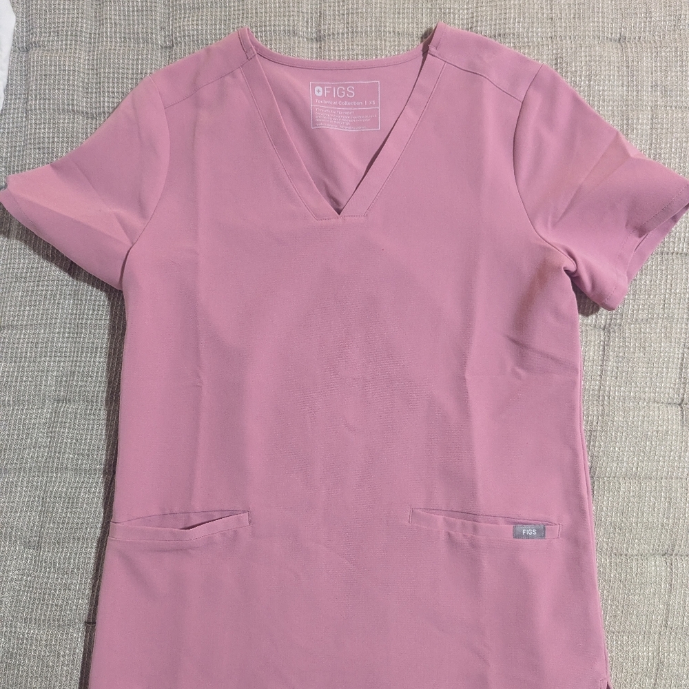 Figs Chalk Pink XS/XS-T set